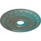 Ekena Millwork Jackson Ceiling Medallion (Fits Canopies up to 5 1/8"), 20"OD x 3 5/8"ID x 1"P, Copper Green Patina CM20JACGS - alternate 6
